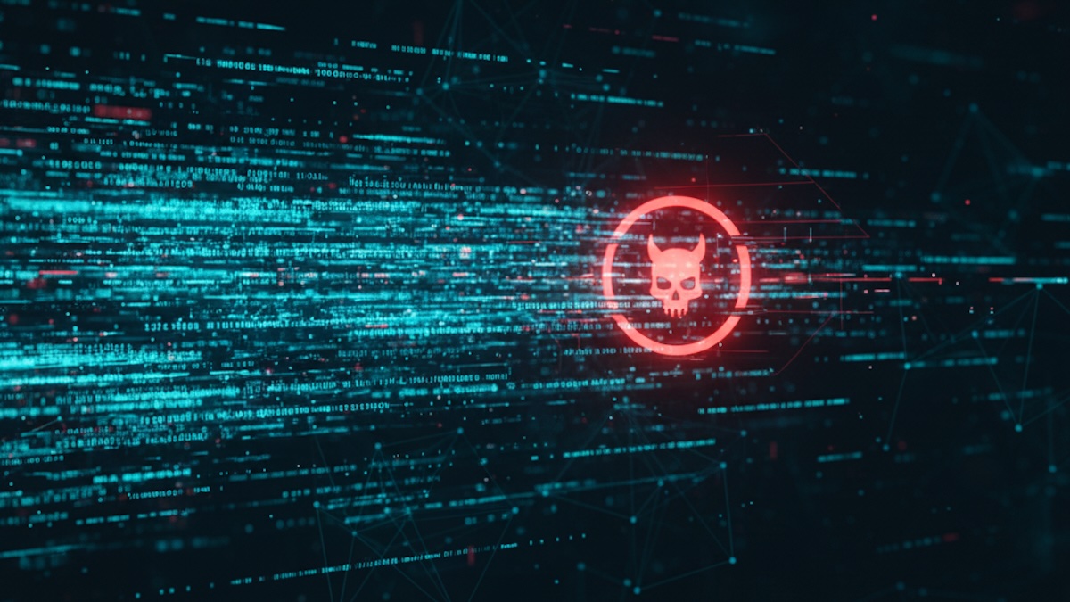 AI video surveillance cameras monitoring a secure facility with digital security elements